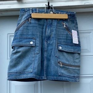 FREE PEOPLE Mini Denim Skirt - Jean Skirt